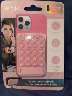 Artikl - OctoStand Magnetic Suction Phone Stand - Pink